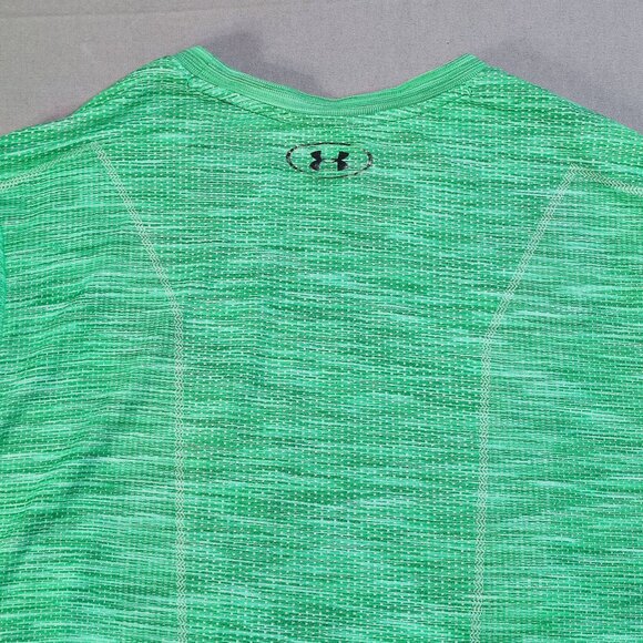 Under Armour Heatgear Threadborne T-shirt Mens size XL green long sleeve - Picture 4 of 9